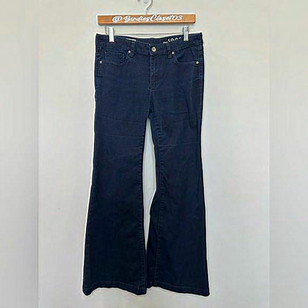 Gap 1969 Women’s Y2K Flare Wide‎ Leg Jean Trousers size 28 6